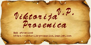 Viktorija Prosenica vizit kartica